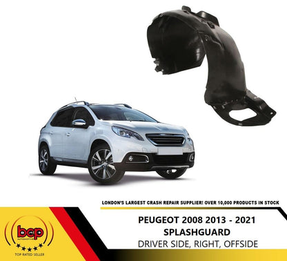 PEUGEOT 2008 2013 - 2021 FRONT WING SPLASHGUARD WHEEL ARCH LINER RIGHT DRIVER