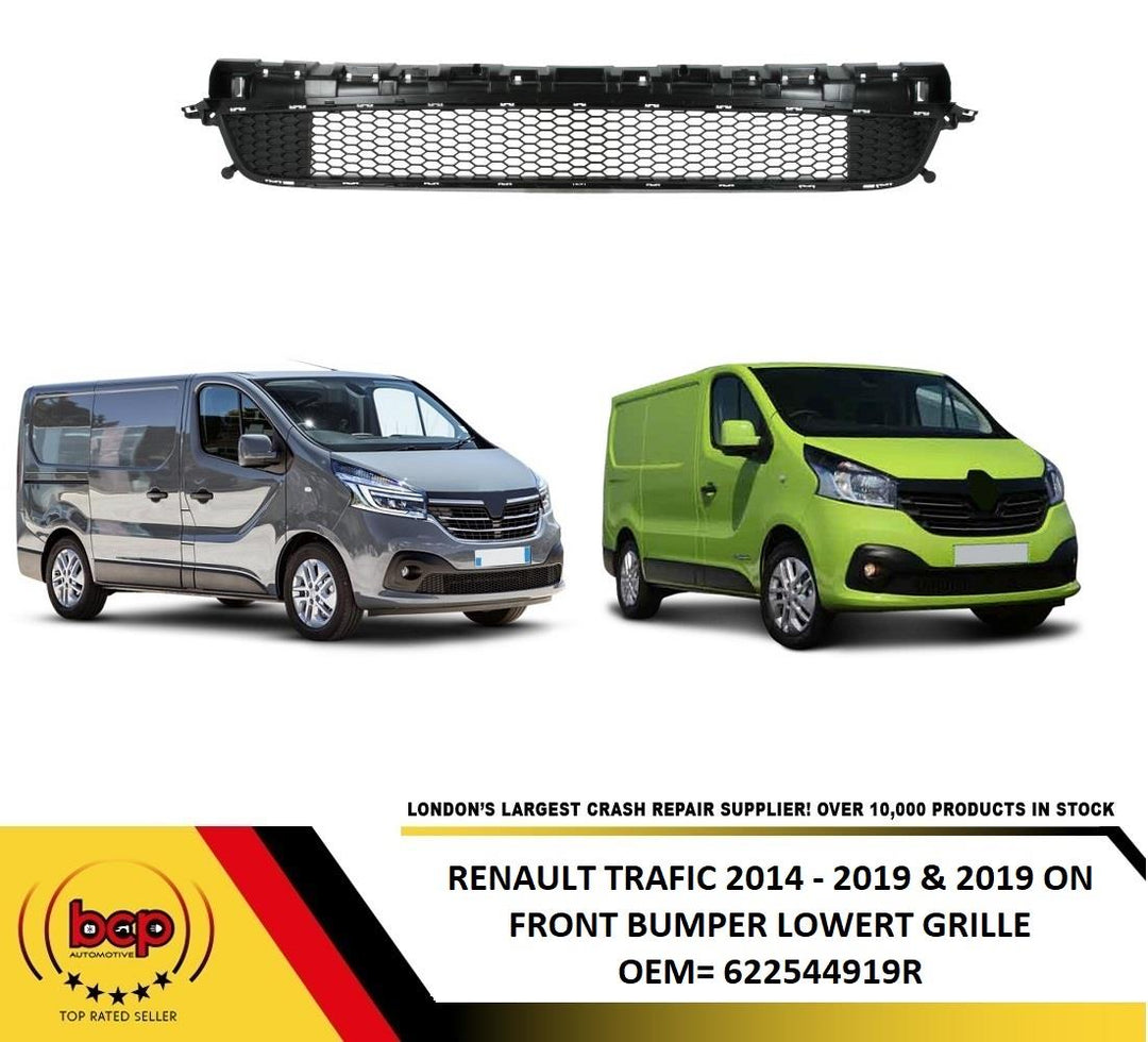 RENAULT TRAFIC 2019 - 2023 FRONT BUMPER LOWER GRILLE CENTRE 622544919R