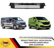 RENAULT TRAFIC 2019 - 2023 FRONT BUMPER LOWER GRILLE CENTRE 622544919R