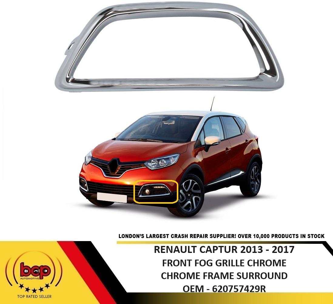 RENAULT CAPTUR 2013 – 2017 FOG GRILLE CHROME SURROUND FRAME TRIM LEFT PASSENGER