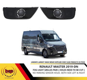 RENAULT MASTER 2019 - 2023  FRONT BUMPER LOWER FOG GRILLE LEFT AND RIGHT PAIR
