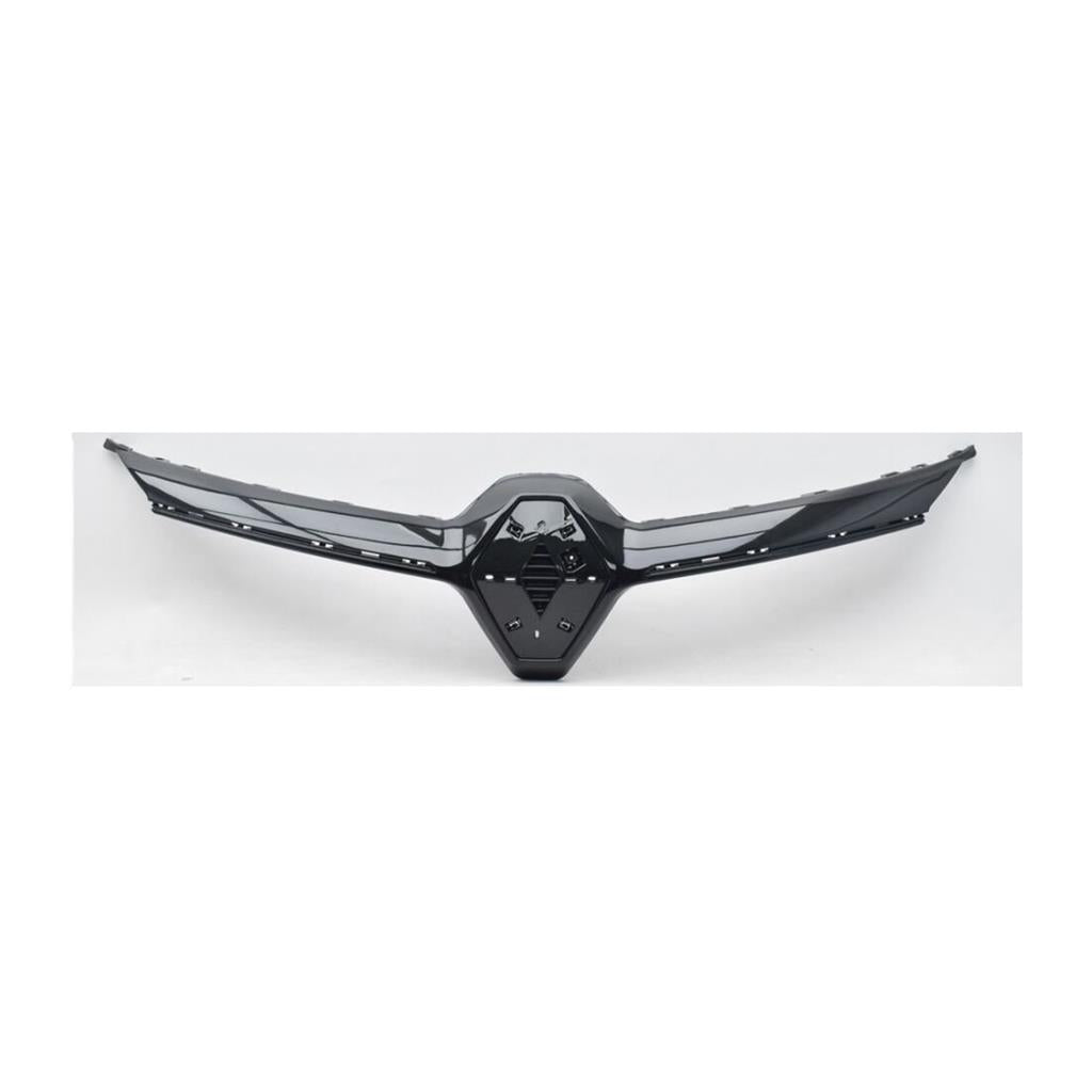 RENAULT CLIO 2019 – 2023 FRONT GRILLE MOULDING UPPER TRIM SHINY GLOSS BLACK