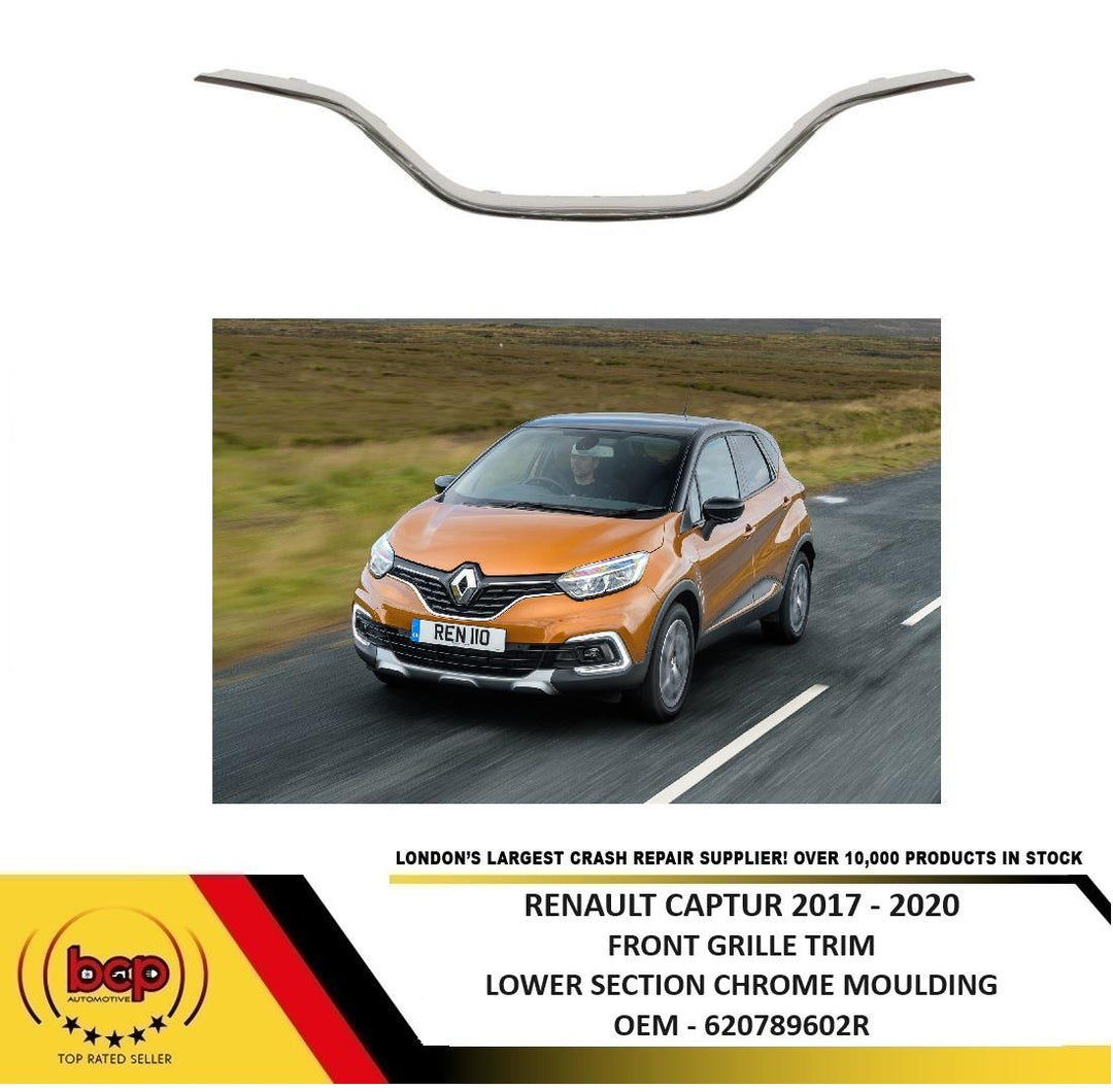 RENAULT CAPTUR 2017 – 2020 FRONT GRILLE TRIM LOWER SECTION CHROME MOULDING