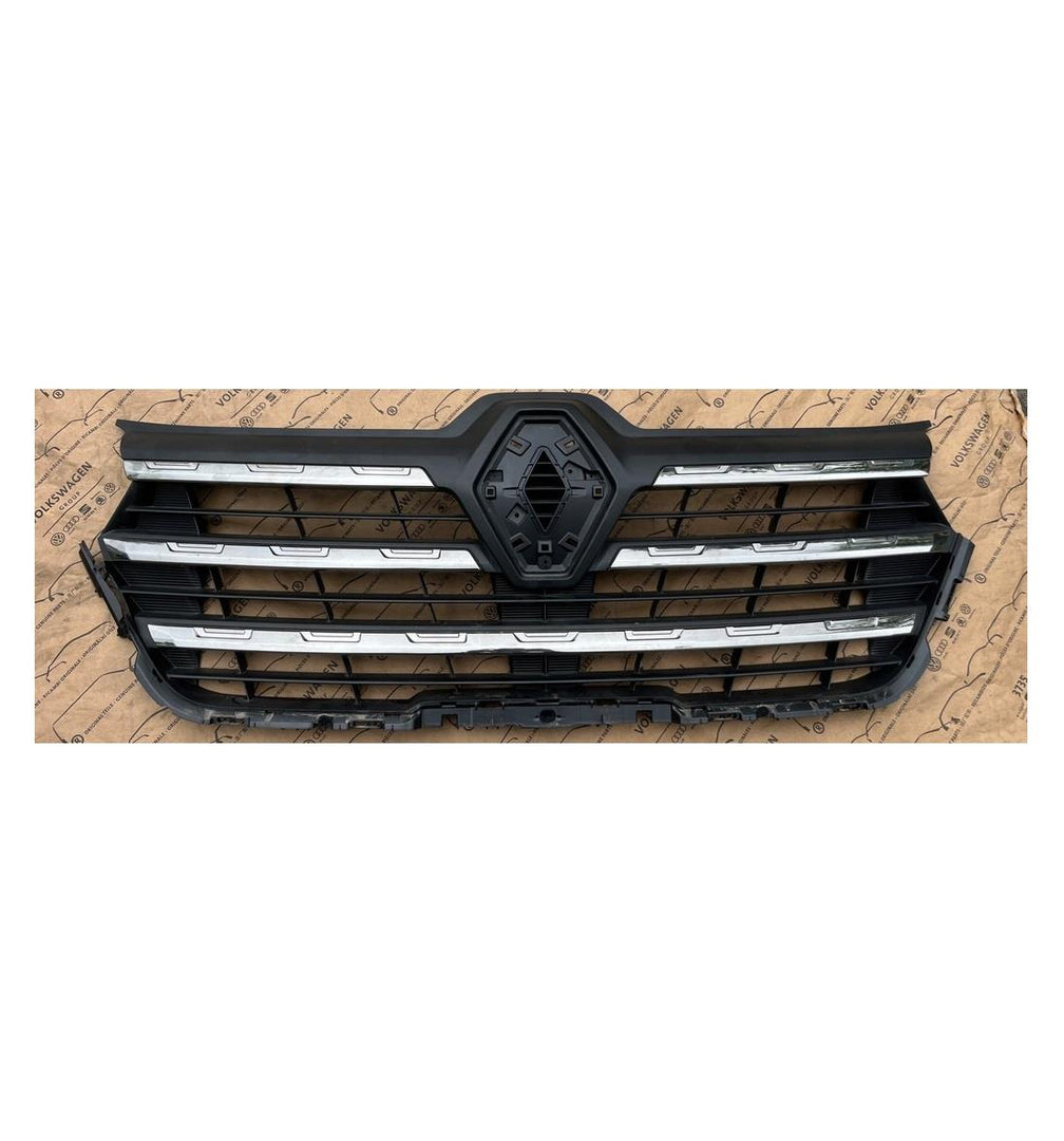 RENAULT TRAFIC 2022 ONWARDS FRONT BUMPER RADIATOR GRILLE WITH CHROME MOULDINGS