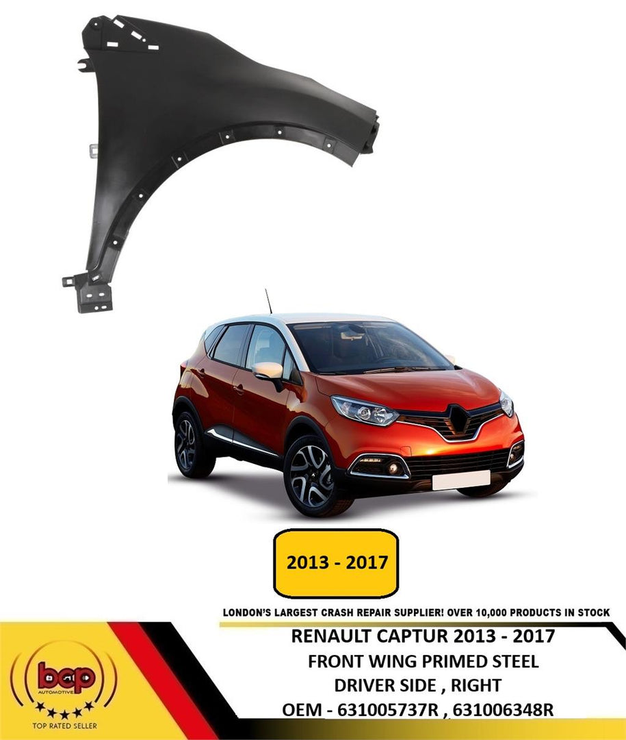RENAULT CAPTUR 2013 - 2017 FRONT WING FENDER PRIMED DRIVER SIDE RIGHT NEW