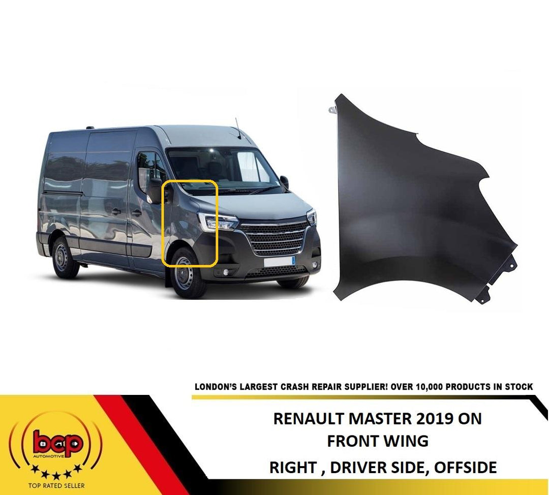 RENAULT MASTER 2019 ON FRONT WING FENDER RIGHT DRIVERS SIDE PRIMED SIDE PANEL