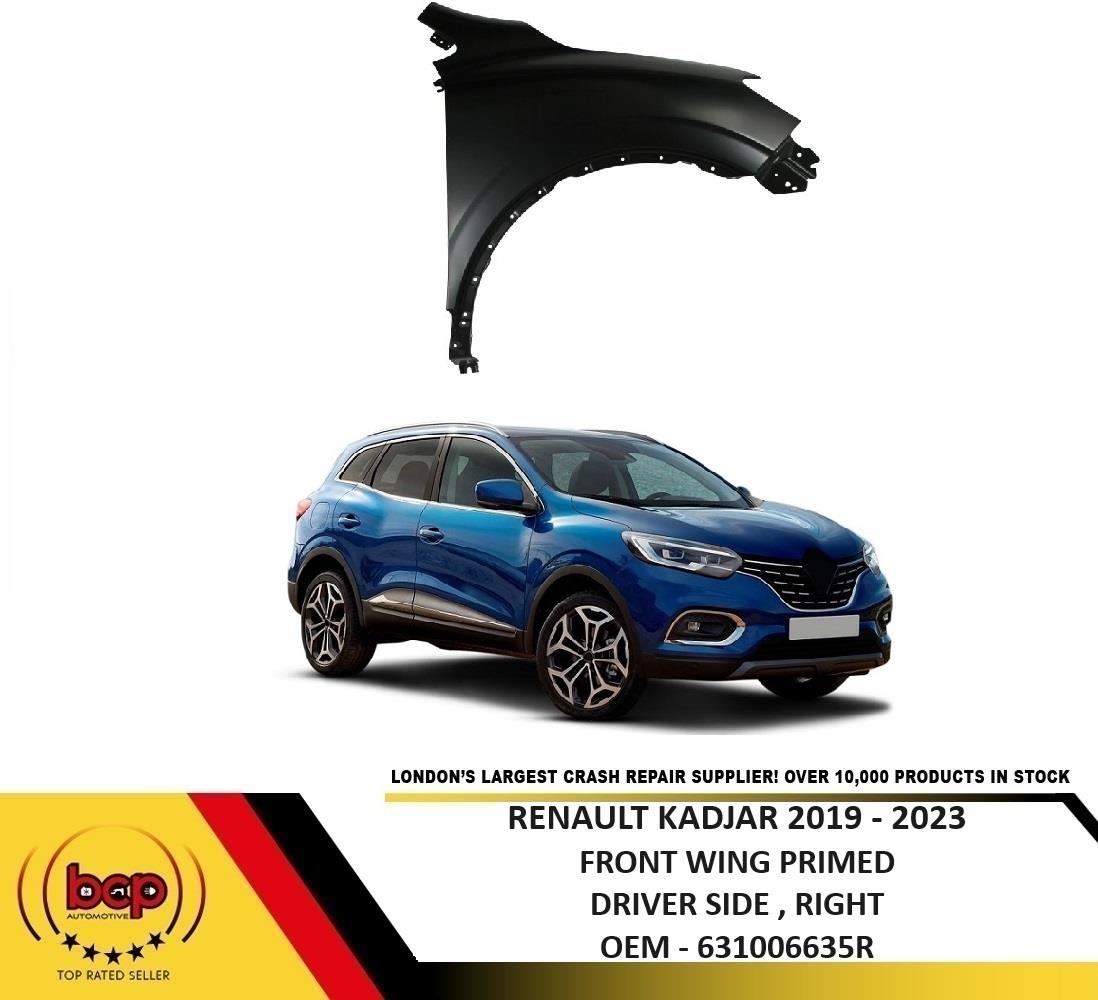 RENAULT KADJAR 2019 - 2023 FRONT WING RIGHT DRIVERS FENDER SIDE PANEL PRIMED