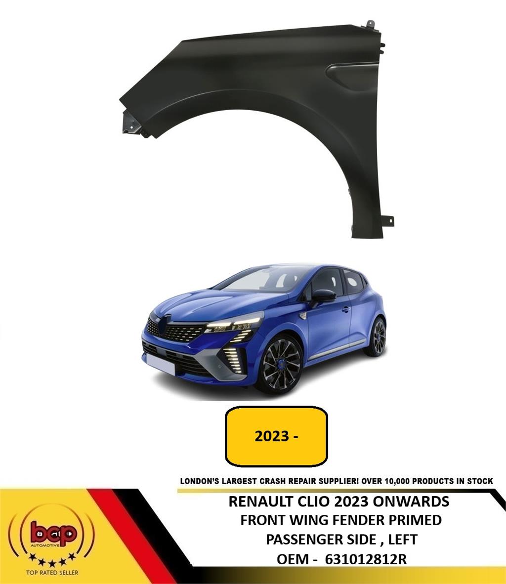 RENAULT CLIO 2023 ONWARDS FRONT WING FENDER PANEL LEFT PASSENGERS SIDE PRIMED