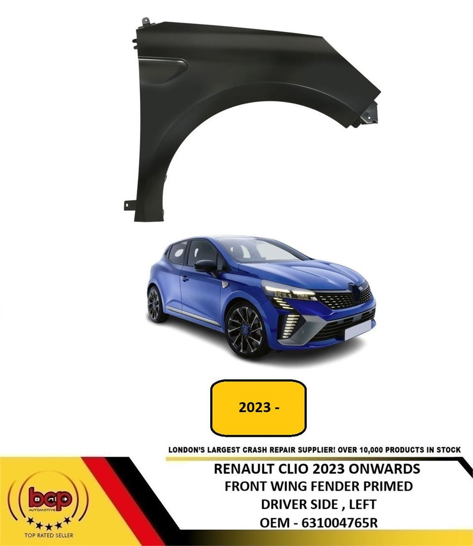 RENAULT CLIO  2023 ONWARDS FRONT WING FENDER PANEL RIGHT DRIVER SIDE PRIMED