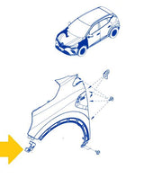 RENAULT CAPTUR 2020 -2024 FRONT WING BRACKET DRIVER SIDE METAL FEDNER BRACKET