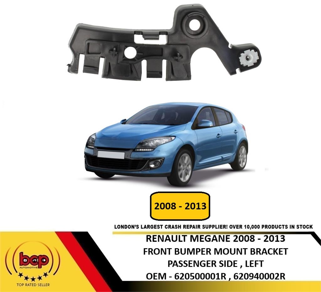 RENAULT MEGANE 2008 – 2013 FRONT BUMPER GUIDE MOUNT BRACKET PASSENGER SIDE LEFT