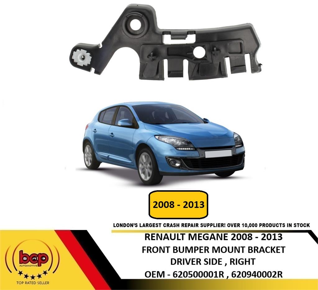 RENAULT MEGANE 2008 – 2013 FRONT BUMPER GUIDE MOUNT BRACKET DRIVER SIDE RIGHT