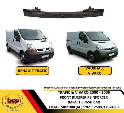 VAUXHALL VIVARO 2000 -2006 FRONT BUMPER REINFORCEMENT CRASH IMPACT BAR STEEL