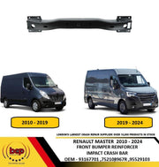 RENAULT MASTER 2019 ON FRONT BUMPER REINFORCEMENT BAR BUMPER CARRIER NEW
