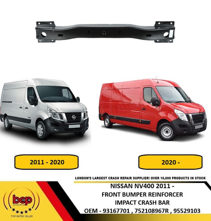 FITS NISSAN NV400 2011 - 2020 FRONT BUMPER REINFORCEMENT BAR BUMPER CARRIER NEW