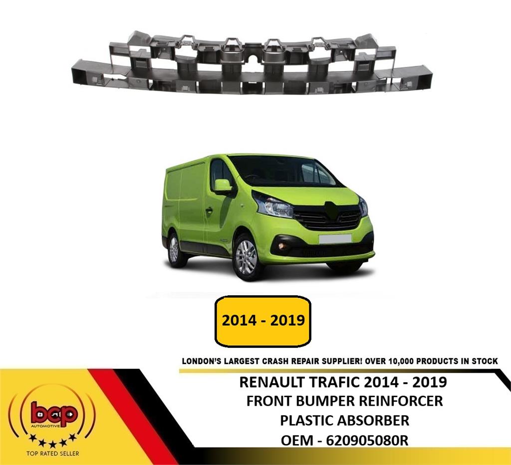 RENAULT TRAFIC 2014 - 2019 FRONT BUMPER REINFORCER PLASTIC ABSORBER NEW