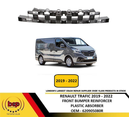 RENAULT TRAFIC 2019 - 2022 FRONT BUMPER REINFORCER PLASTIC ABSORBER NEW