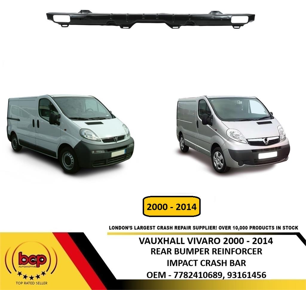 VAUXHALL VIVARO 2000 - 2014 REAR BUMPER REINFORCEMENT BAR CARRIER