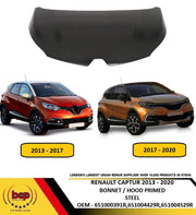 RENAULT CAPTUR 2013 - 2020 BONNET HOOD PRIMED STEEL OEM NEW INSURANCE APPROVED