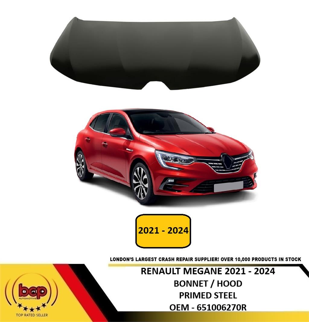 RENAULT MEGANE 2016 - 2021 BONNET INSURANCE APPROVED 651006270R NEW