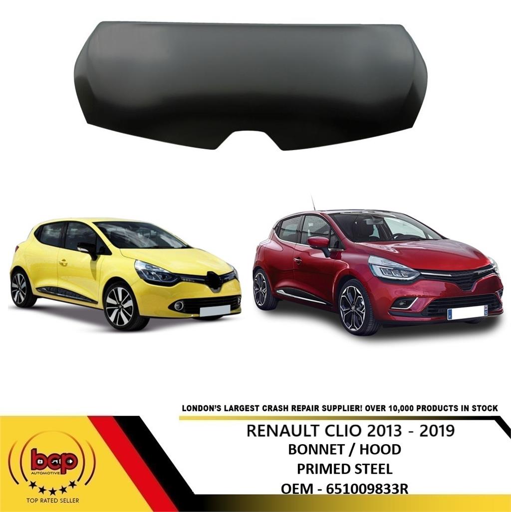 RENAULT CLIO 2013 - 2019 BONNET HOOD PRIMED STEEL OEM QUALITY 651009833R