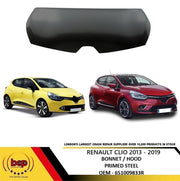 RENAULT CLIO 2013 - 2019 BONNET HOOD PRIMED STEEL OEM QUALITY 651009833R