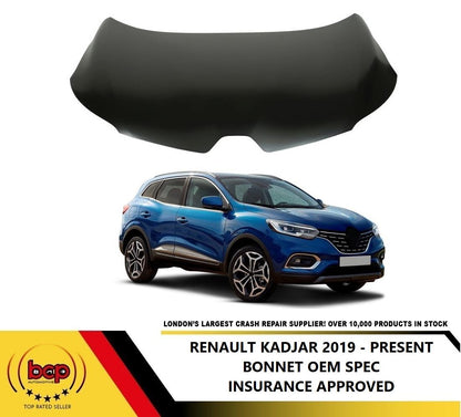 RENAULT KADJAR 2019 ONWARDS BONNET HOOD PANEL OEM QUALITY NEW INSURANCE APPROVED