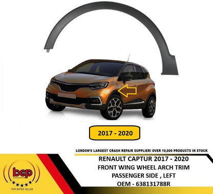 RENAULT CAPTUR 2017 - 2020 FRONT WING WHEEL ARCH TRIM LEFT PASSENGERS SIDE