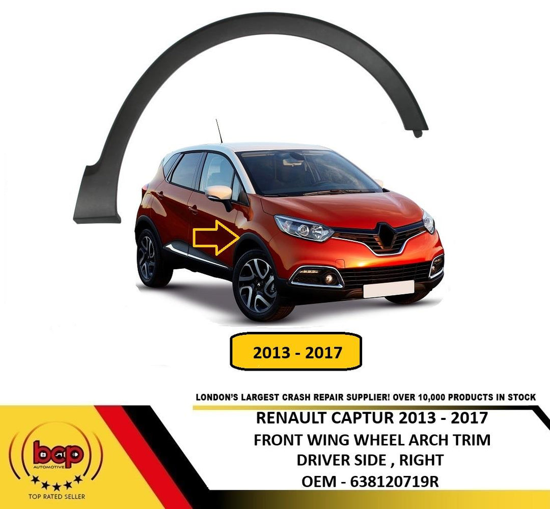 RENAULT CAPTUR 2013 - 2020 FRONT WING WHEEL ARCH TRIM RIGHT DRIVERS SIDE O/S NEW