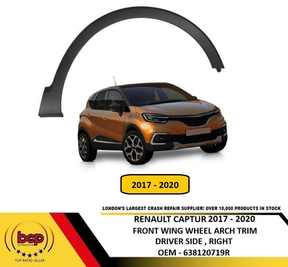 RENAULT CAPTUR 2017 - 2020 FRONT WING WHEEL ARCH TRIM RIGHT DRIVERS SIDE OFFSIDE