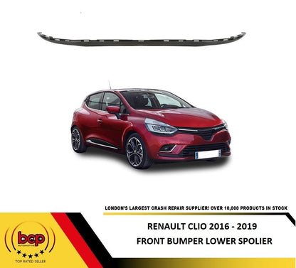 RENAULT CLIO 2016 - 2019 FRONT BUMPER LOWER SPOLIER SPLITTER SKIRT TRIM LOWER