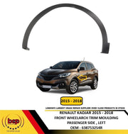 RENAULT KADJAR 2015 - 2018 FRONT WING WHEELARCH MOULDING TRIM BLACK PASSENGERS