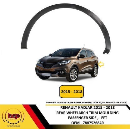 RENAULT KADJAR 2015 – 2018 REAR WHEELARCH TRIM MOULDING PASSENGER SIDE LEFT