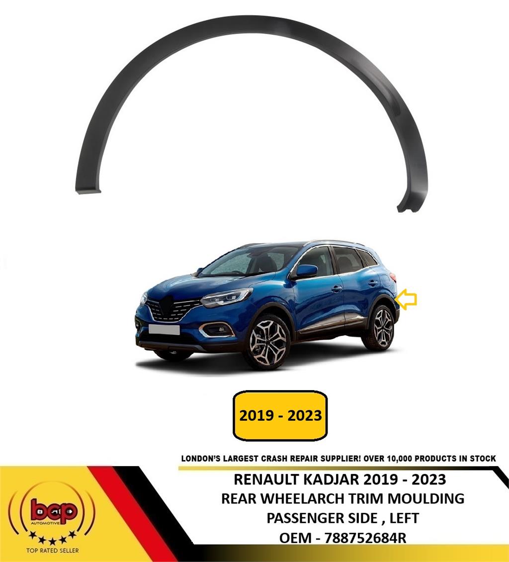 RENAULT KADJAR 2019 - 2023 REAR WHEELARCH TRIM MOULDING PASSENGER SIDE LEFT