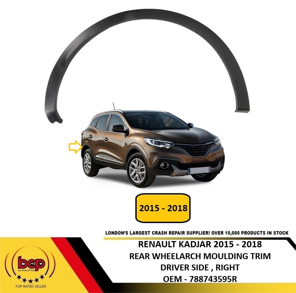 RENAULT KADJAR 2015 – 2018 REAR WHEELARCH TRIM MOULDING DRIVER SIDE RIGHT