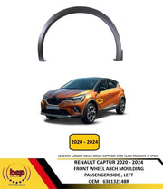 RENAULT CAPTUR 2020 - 2024 FRONT WHEELARCH MOULDING TRIM BLACK PASSENGER LEFT