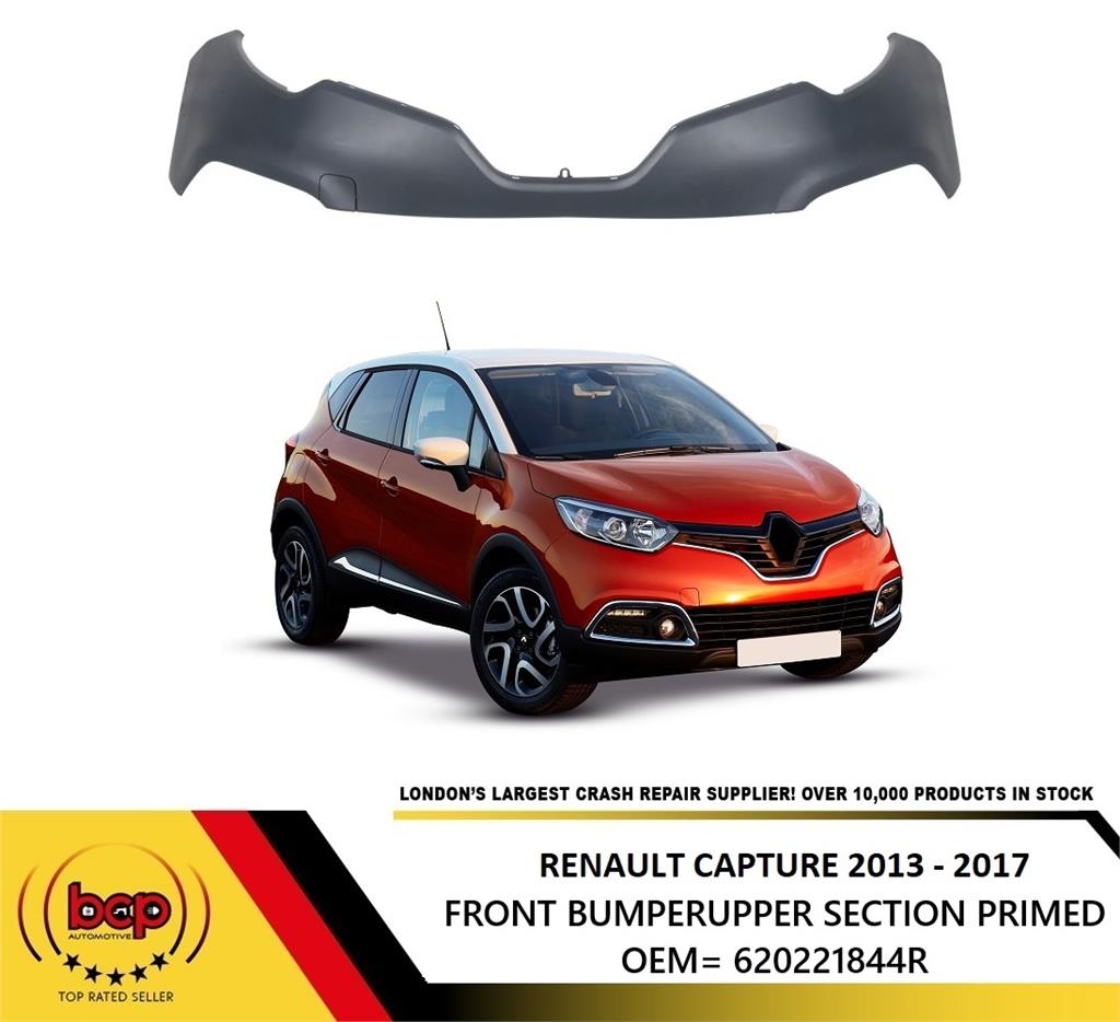 RENAULT CAPTUR 2013 - 2017 FRONT BUMPER UPPER PRIMED NO PARKING SENSOR