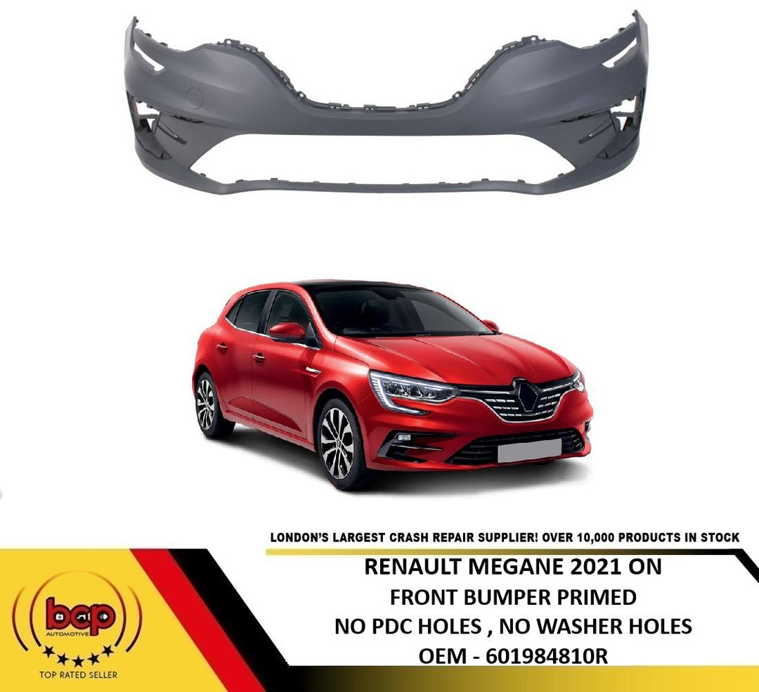 RENAULT MEGANE 2020 ON FRONT BUMPER NO PARKING SENSORS HOLES 601984810R