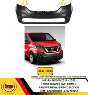 NISSAN NV300 2016 - 2021 FRONT BUMPER PART PRIMED WITHOUT PDC HOLES NEW