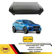 VOLVO XC60 2017 - 2022 BONNET HOOD ALUMINIUM PRIMED NEW DELIVERED TO YOUR DOOR