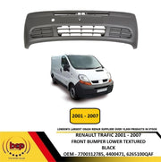 RENAULT TRAFFIC 2001 - 2007 FRONT BUMPER BLACK TEXTURED NEW INSURANCE APPROVED