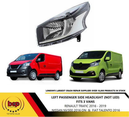 FIAT TALENTO 2016 ONWARDS HEADLIGHT HEADLAMP PASSENGER SIDE LEFT NOT LED