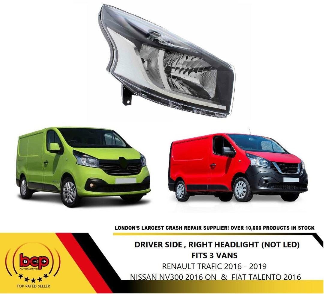 FOR NISSAN NV300 2016 ONWARDSHEADLIGHT HEADLAMP DRIVERS SIDE RIGHT NOT LED