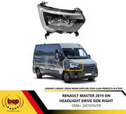 RENAULT MASTER 2019 - 2023 FRONT HEADLIGHT HEADLAMP RH RIGHT SIDE OFF SIDE