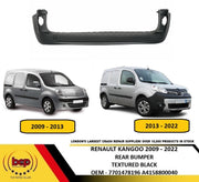 RENAULT KANGOO 2009 – 2022 REAR BUMPER TEXTURED BLACK NEW WITHOUT PDC HOLES