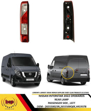 NISSAN INTERSTAR 2022 ONWARDS REAR LIGHT PASSENGER SIDE LEFT NEW OEM QUALITY