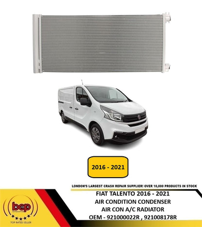 FIAT TALENTO 2016 -2021 AIR CONDITION CONDENSER A/C AIR CON RADIATOR WITH DRYER