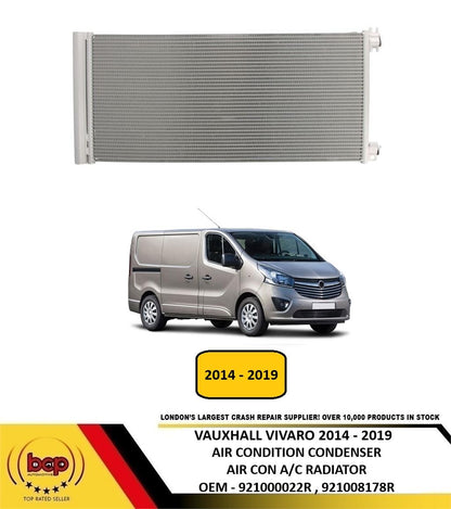 VAUXHALL VIVARO 2014 - 2019 AIR CONDITION CONDENSER A/C AIRCON RADIATOR WITH DRYER