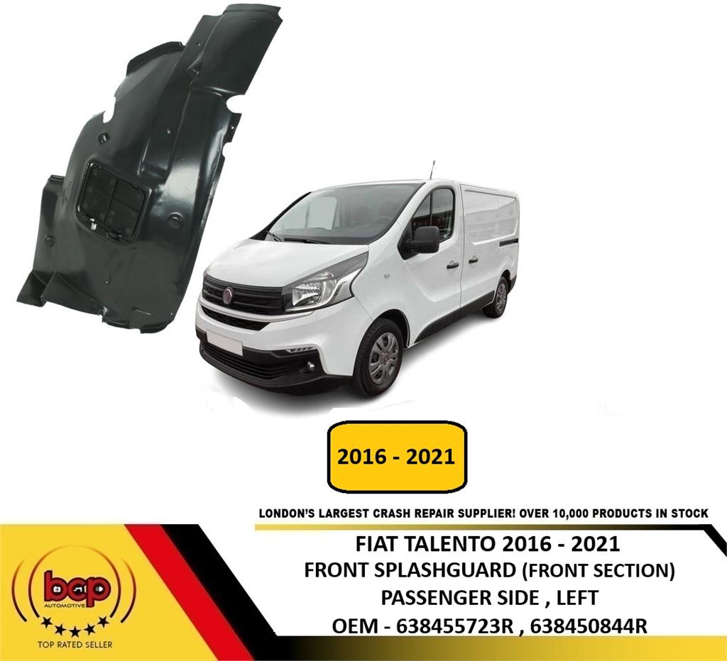 FIAT TALENTO 2016 - 2021 FRONT SPLASHGUARD WHEEL HOUSE LINER PASSENGER LEFT