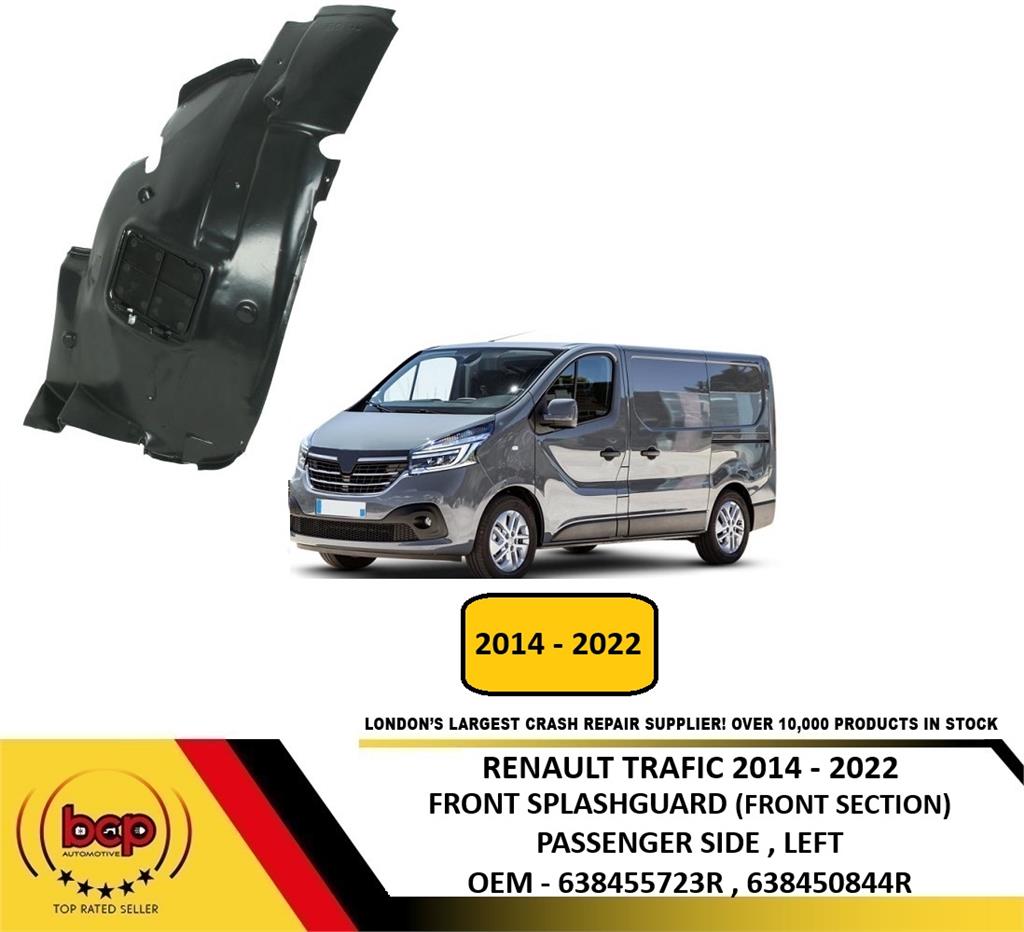 RENAULT TRAFIC 2014 - 2022 FRONT SPLASHGUARD WHEEL HOUSE LINER PASSENGER LEFT